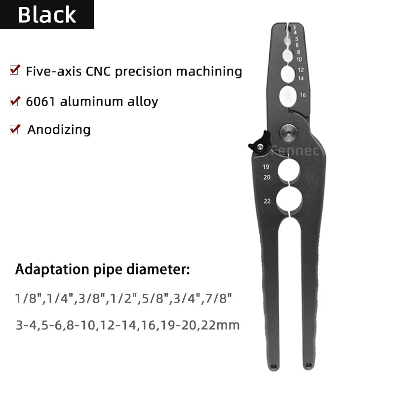 Copper Tube Repair Pliers Compound Rounder and Flat Folded Tube Repairing Round Pliers Tool Versatile Repairing Plier