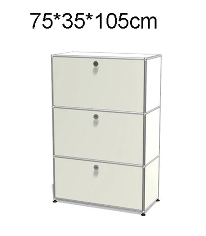 Module Furniture  Storage Modular DIY Shelf Sideboard Customized Size Night Stand Cabinet Stainless Steel Home Use