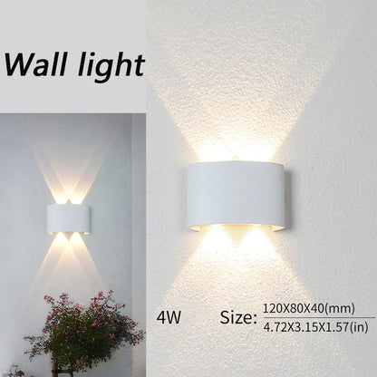 LED Wall Lamp Waterproof IP66 Indoor Outdoor Lamp  Garden Lights for Living Room Hallway Bedroom Decor