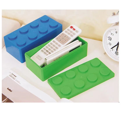 Building Blocks Storage Box Desktop Makeup Cosmetic Box Space Saving Office Storage Box for Jewelry Sundries Pen