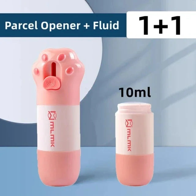Cat Paw Thermal Paper Correction Fluid with Knife Parcel Box Opener Home Anti Peep Identity Information Privacy Protector Eraser