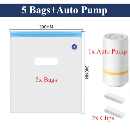 USB Rechargeable Electric Air Pump For 3D Printer Filament Vacuum Bag One-key Quick Pumping Storage Bag Automatic Compressed