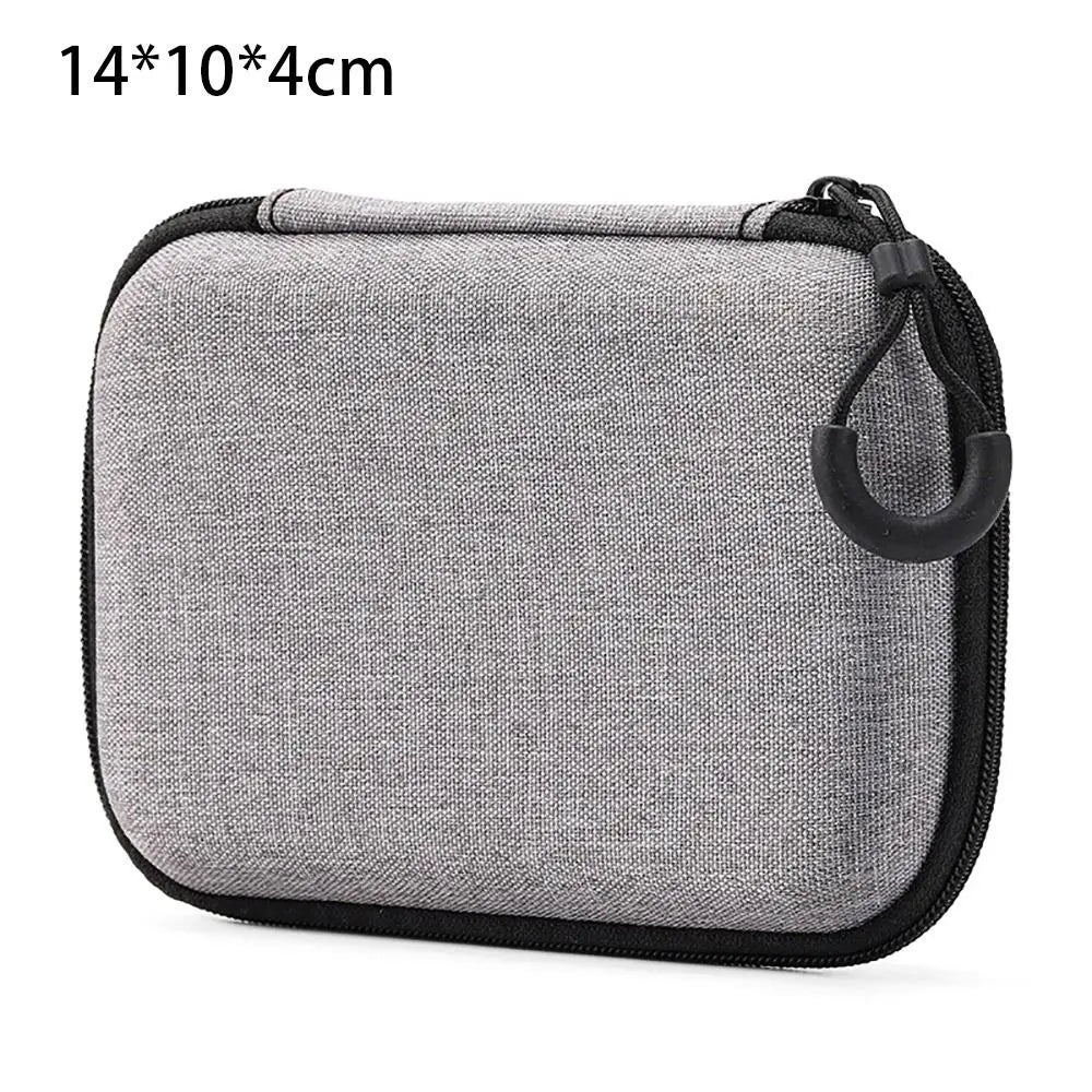 1Pcs Mini EVA Storage Bag Pouch Carrying Bag Zipper Earphone Case For Airpod Earphone/Phone/Charging Cable Digital Accessories