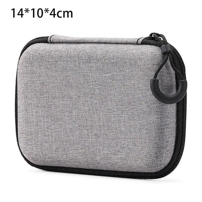1Pcs Mini EVA Storage Bag Pouch Carrying Bag Zipper Earphone Case For Airpod Earphone/Phone/Charging Cable Digital Accessories
