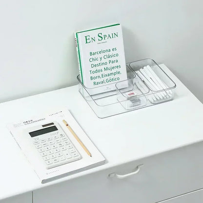 Transparent Box Storage Organizer Desk Plastic Storage Box Container Drawer Organizer Jewelry Box Makeup Organizer Boxes 2042