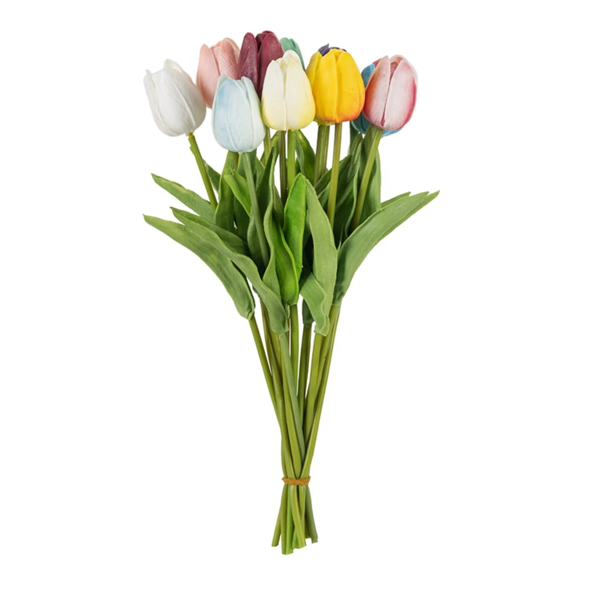 10/30PCS Artificial Flowers Real Touch Tulip Scrapbooking Vase Home Decor Wedding Garden Rose Arch Garland Mother's Day Bouquets