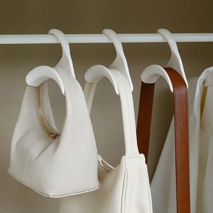 5pcs/set Arch Coat Rack Hook Bag Holder PP Material for Home Closet Storage Hat Scarf Shawl Purse Handbag Organizer Hooks