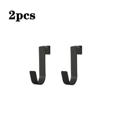 Multi-Purpose Cabinet Door Hooks, Over Door Hanger Rack for Kitchen Bathroom, Towel Coat Hat Clothes Storage Organizer