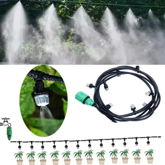 1 Pcs 10m Sprinkler Sprinkler Spray Spray Cooling Nozzle Agriculture Spray System Garden Household Watering Tools New Irrigation