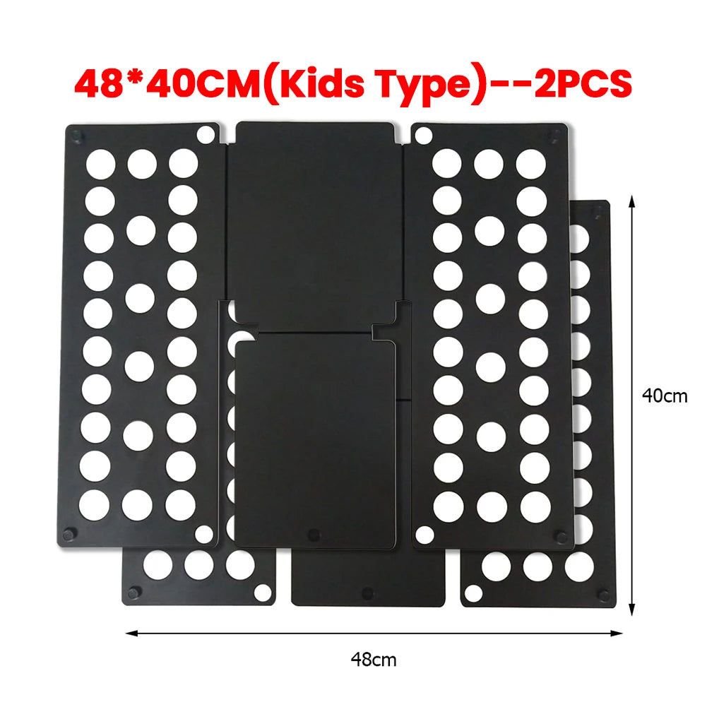 Plastic Folding Clothes Board Easy and Fast Kids Laundry Folder Folding Shirt Board Home Storage Tools for Quick Folding Clothes