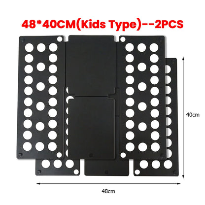 Plastic Folding Clothes Board Easy and Fast Kids Laundry Folder Folding Shirt Board Home Storage Tools for Quick Folding Clothes