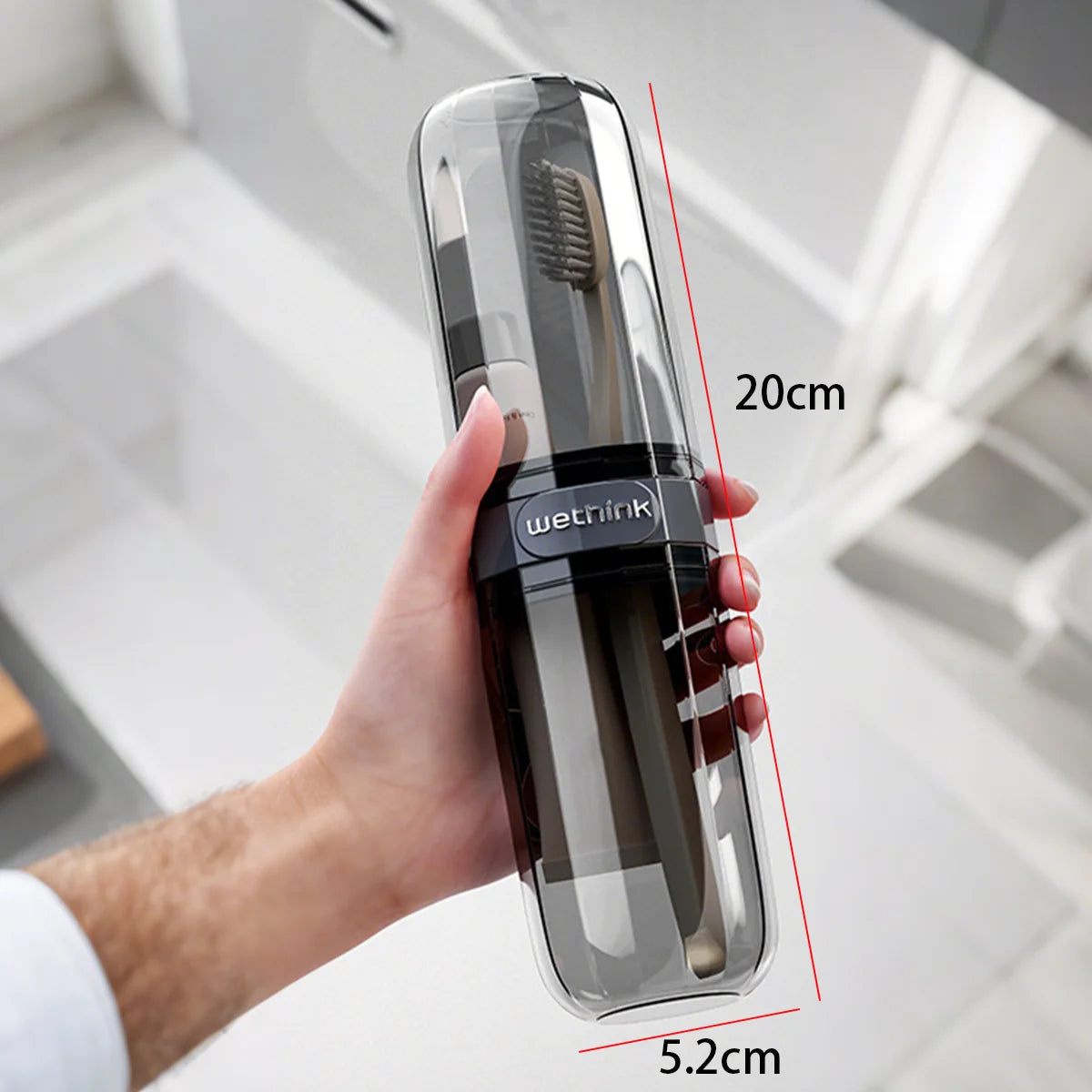 Portable Toothpaste Toothbrush Protect Holder Case Travel Camping Storage Box Protect Toothbrush Toothpaste from Dirt 2030