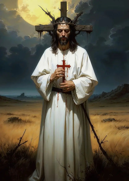Retro Religion Jesus Walking On Water Lost Lamb Classic Posters Prints Canvas Painting Wall Art Picture Living Room Home Decor