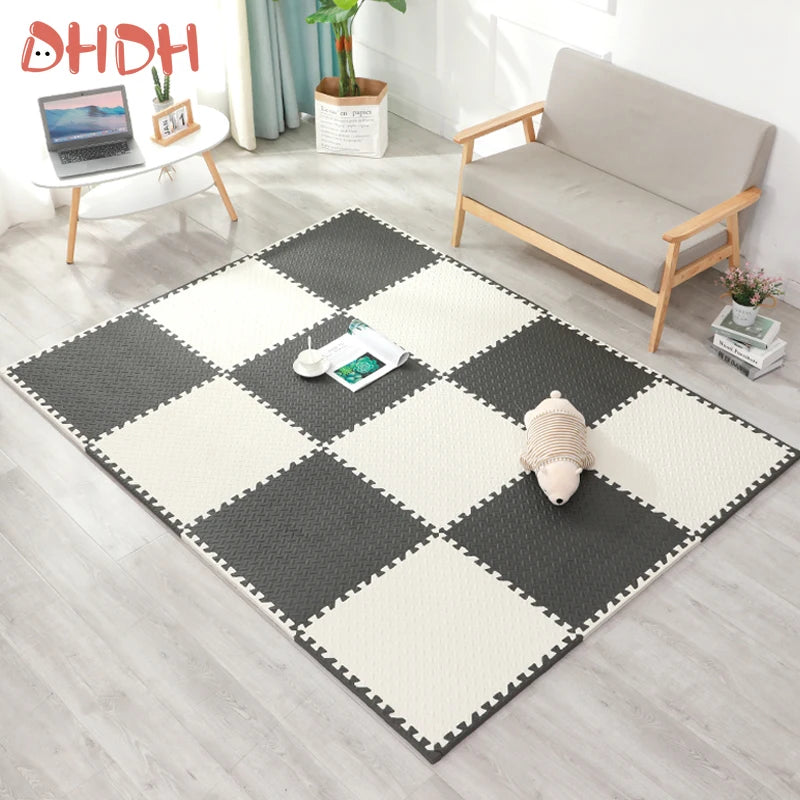 16PCS 30x30cm EVA Puzzle Mat – Thick Baby Play Mat for Kids, Non-Slip & Waterproof Crawling Floor Tiles, Interlocking Foam Rug
