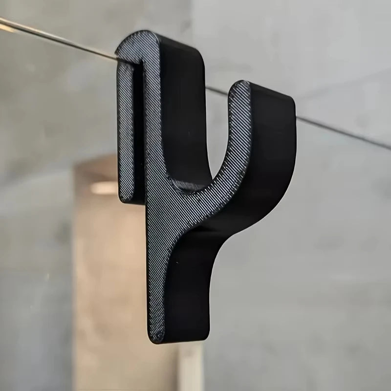 New Modern Plastic Shower Hook Suitable for 8mm Glass Doors Bathroom Organizer, Towels and Clothes Holder Bathroom Accessories