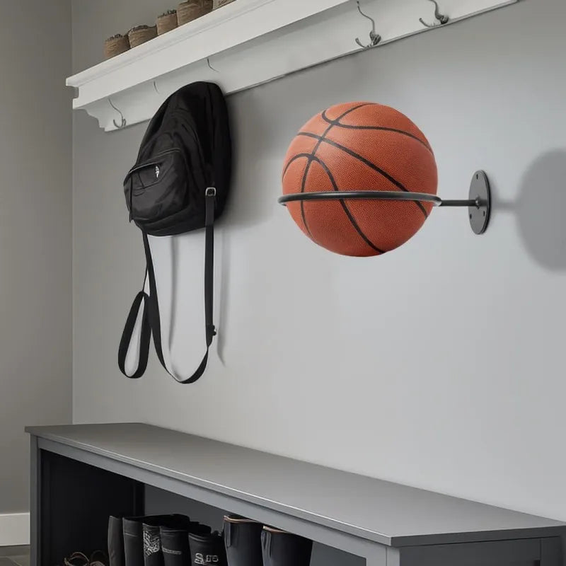 1PC Iron Basketball Football Volleyball Storage Rack Household Wall Mounted Ball Rack Wall Storage Rack