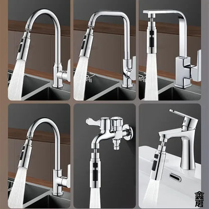 3 Modes Anti-Splash Shower Sprayer Kitchen Filter Faucet Extender  Water Saver Home Universal Faucet