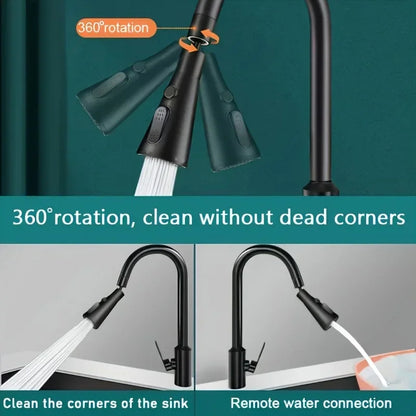 3 In1 Kitchen Replaceable Faucet Sprayer Nozzle ABS Durable Water Tap Water Basin Sink Shower Spray Head Multifunctional Hydrant