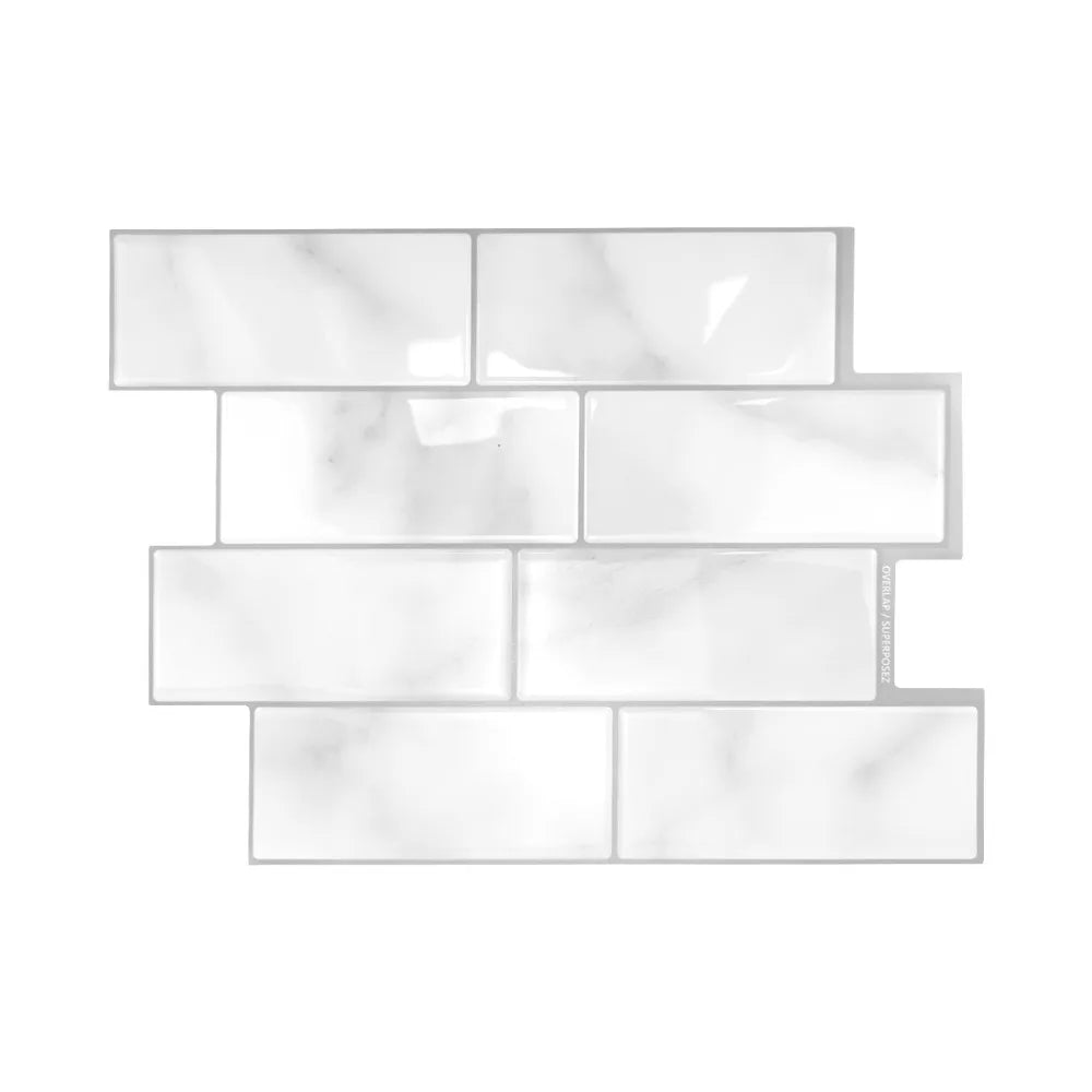 1Pcs New Self-adhesive 3D Wall Tile PVC DIY Wall Sticker Multifunction Waterproof Peel and Stick Wallpaper Home Decor
