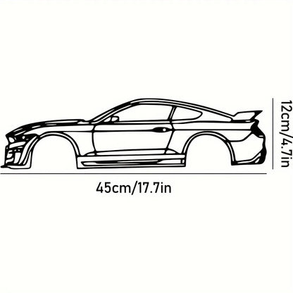 HelloYoung Metal Racing Car Wall Art Durable Sports Decor for Kids Room