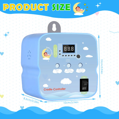Electric Baby Swing Controller Baby Rocker Controller with 2 Spring and Timer Adjustable Hanging Electric Cradle Control