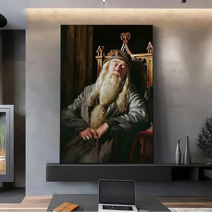 Headmasters Gallery Portraits Poster Print H-Hogwarts Professor Sleep Canvas Painting Wizard Magic School Poster Home Decor Gift