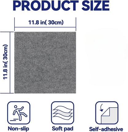 30x30CM DIY Self Adhesive Carpet Floor Tiles Sticker Square Rugs Peel And Stick Mat Flooring For Kitchen Home Decor Carpets ﻿