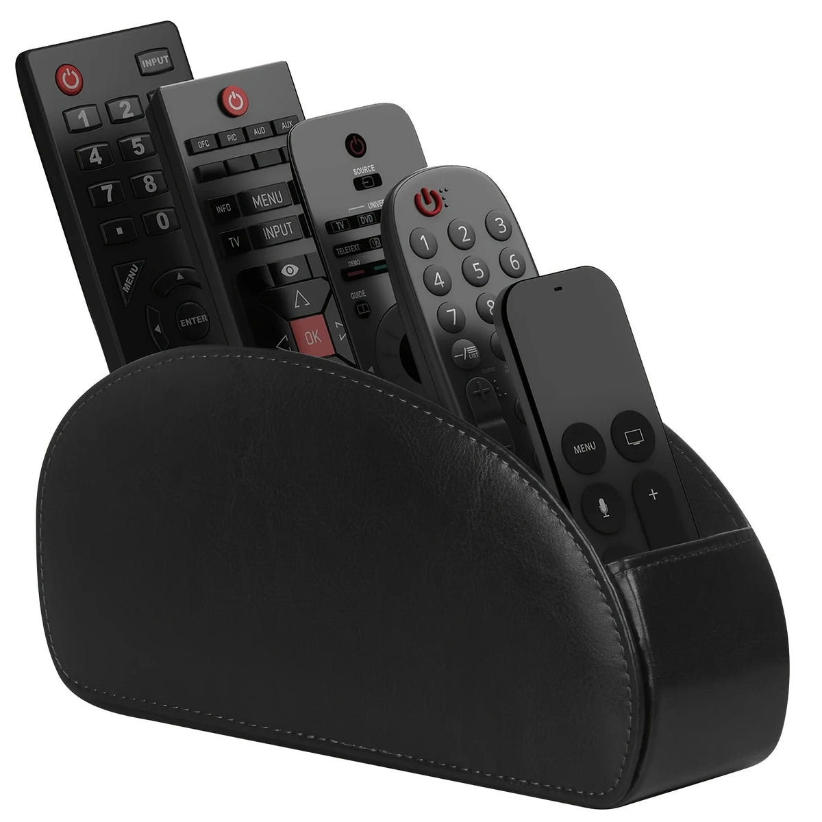 Remote Control Holder with 5 Compartments Remote Control Box for Desktop Storage Media Player Heater Controllers