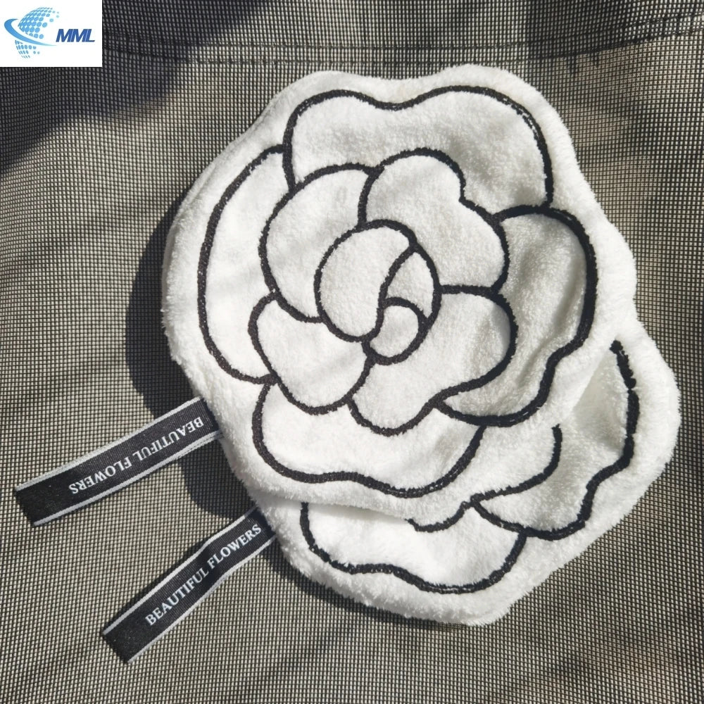 Skin-friendly soft hanging double-layer thickened quick-drying absorbent hand towel, kitchen and bathroom dual-use face towel