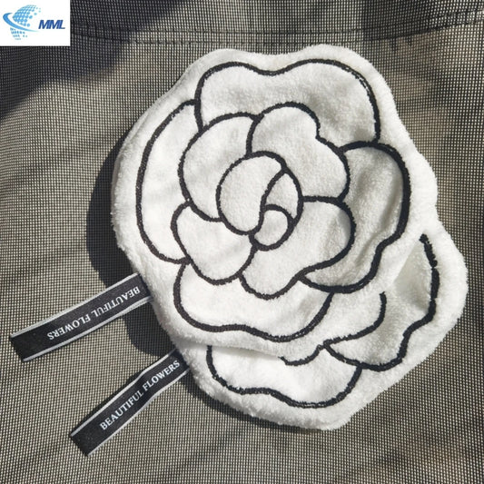 Skin-friendly soft hanging double-layer thickened quick-drying absorbent hand towel, kitchen and bathroom dual-use face towel
