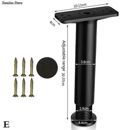 Telescopic Adjustable Bed Beam Support Foot Reinforced Plastic Furniture Leg Sofa Leg Bed Bottom Load Bearing Bracket 1X