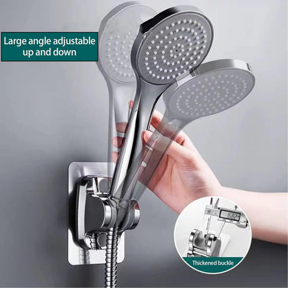 1PC Wall Mount Strong Adhesive Shower Head Holder ABS Waterproof Adjustable Bathroom Shower Bracket Easy Installation Base