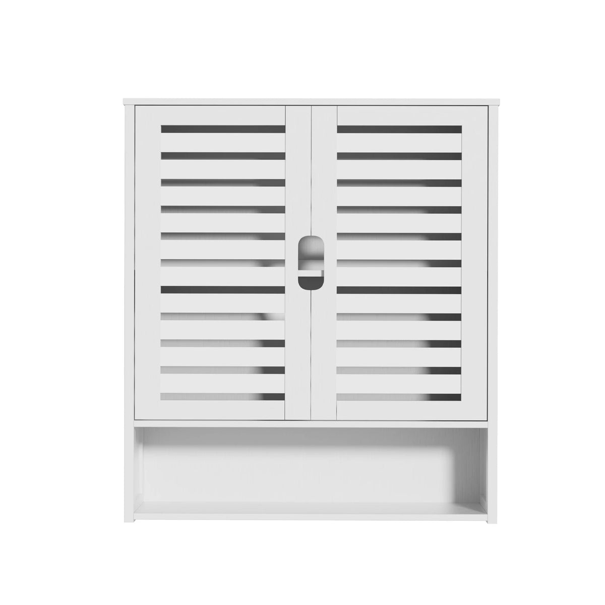 Wall Mounted Bathroom Cabinet Storage Shelf Bamboo Medicine Cabinet