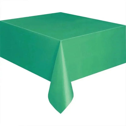 1pc 137*183cm Plastic Disposable Table Cover Rectangle Party Tablecloth Waterproof for Birthday wedding christmas New Year Event