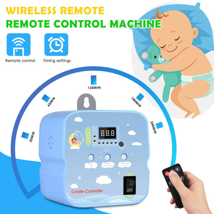 Electric Baby Swing Controller Baby Rocker Controller with 2 Spring and Timer Adjustable Hanging Electric Cradle Control