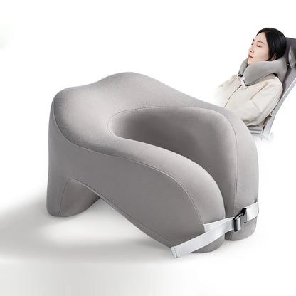 Pillow Travel U-Shape Pure Memory Foam Neck Pillow For Airplane Office Nap Cervical Pillows Flight Sleeping Head Neck Support