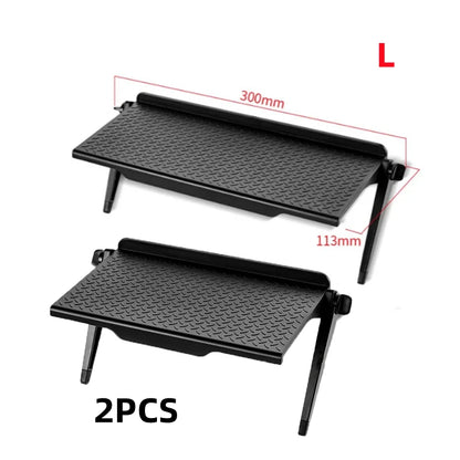 Adjustable TV Screen Top Storage Shelf Computer Monitor Screen Top Storage Rack TV Media Box Router Shelf Rack Home Organizer