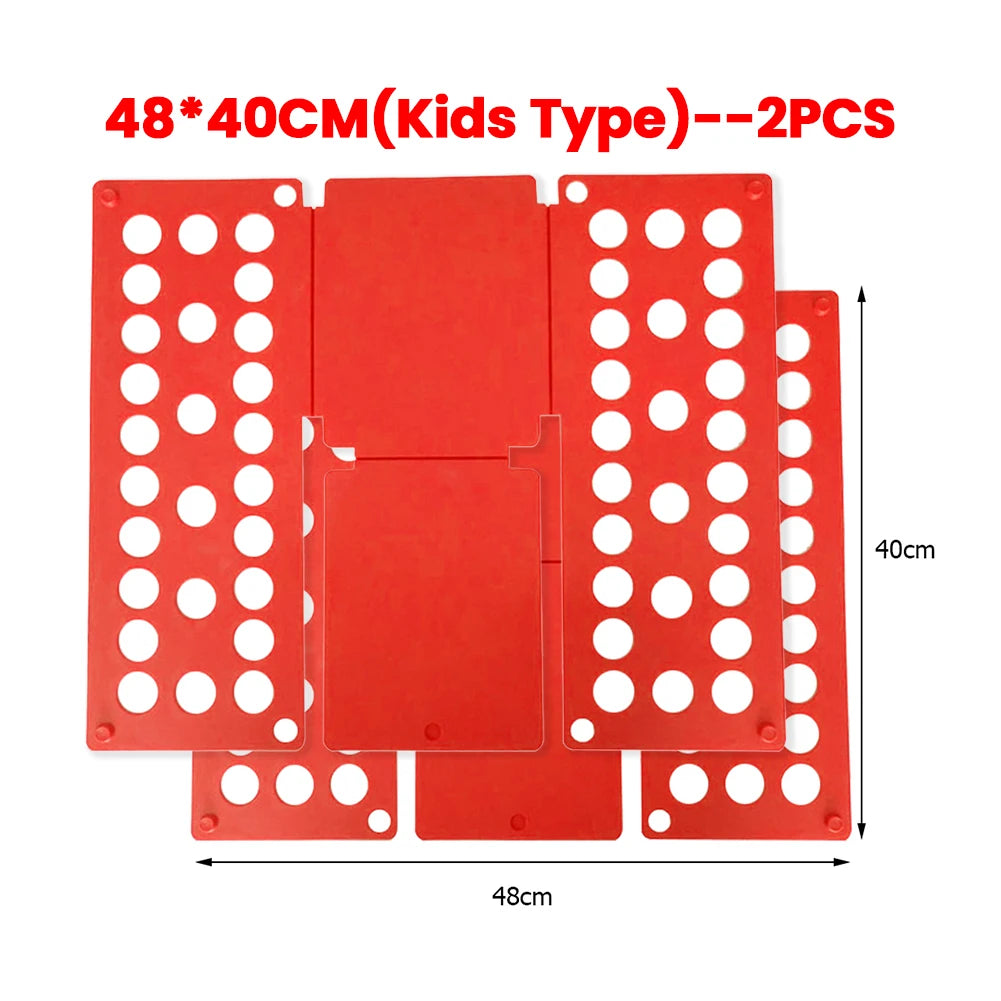 Plastic Folding Clothes Board Easy and Fast Kids Laundry Folder Folding Shirt Board Home Storage Tools for Quick Folding Clothes