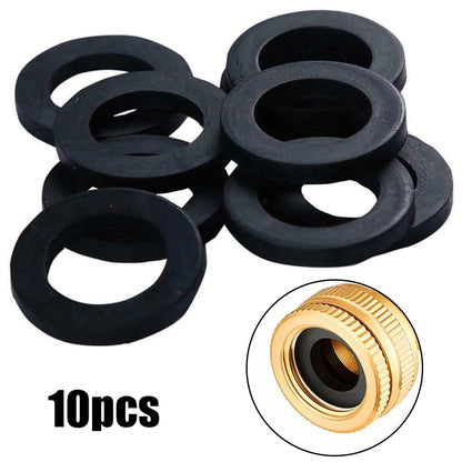 10Pcs Rubber Ring Flat Gasket Sealing Ring Flexible Pipe Bath Bathroom Shower Hose Washers Rubber Seals For Shower Head Hose