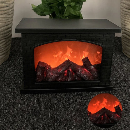 Christmas Fireplace Flame Light Charcoal Style LED Table Lights Lamp for Holiday Winter Gift Party Warm Home Decor Led Lights
