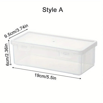 1pc Transparent Plastic Pencil Box School Office Supplies Pens Markers Erasers Tape Stickers Beads Storage Organizer Box