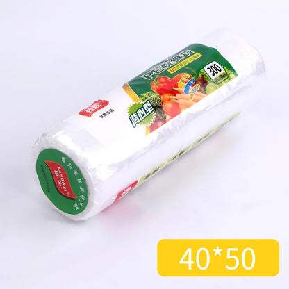 Food Fresh-keeping Bags, Tear-up Supermarket Roll-up Bags, Kitchen Hand-held Plastic Bags To Keep Fresh