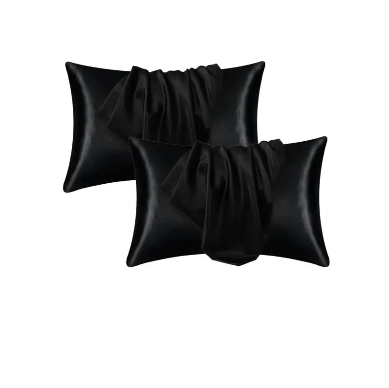 100% Silk Pillowcase Pillow Cover Silky Satin Hair Beauty Pillowcase Comfortable Pillow Case Home Decor Pillow Covers.