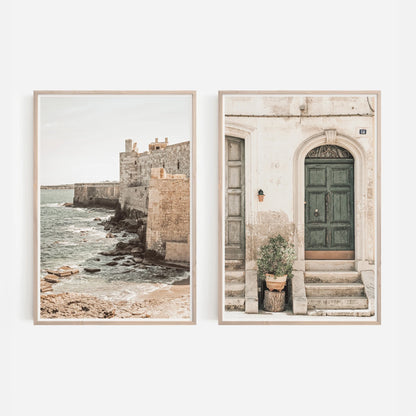 2pcs/set Neutral Olive Tree Shadow Vase Canvas Print Poster Retro Botanical Landscape Art Print Home Decor Art Poster Gifts