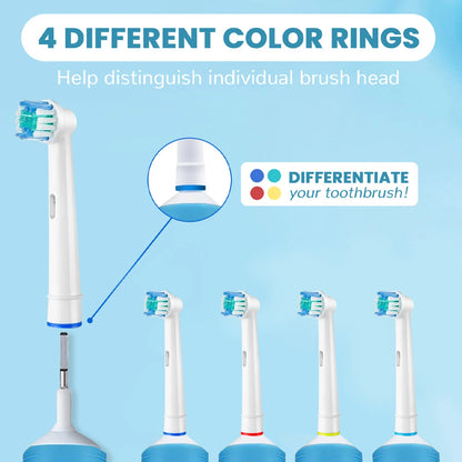 Replacement Toothbrush Heads Compatible with Oral B Braun Electric Toothbrushes Brush Head Refills 1000 1500 3000 7000 7500 8000