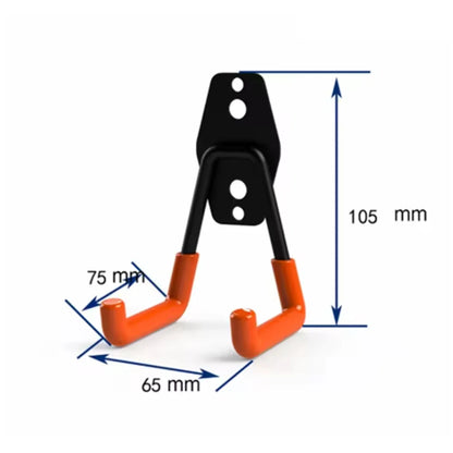 Heavy Duty Metal Hook Garage Organizer Wall Mount Bicycle Hanger Hooks Wall Mount Anti-slip Ladders Storage Hook Garden Tool