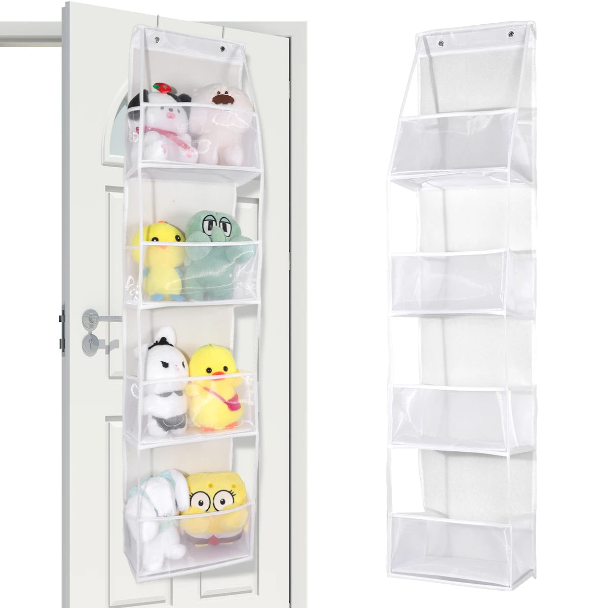 1pc 4 /6Layer Over The Door Hanging Organizer Cosmetics Wall Hanging Storage Organizerfor Nursery Bathroom Closet Bedroom Dorm