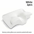 1pc Memory Foam Cervical Pillow, 2 in 1 Ergonomic Contour Orthopedic Pillow for Neck Pain, Contoured Support Pillows,Neck Pillow