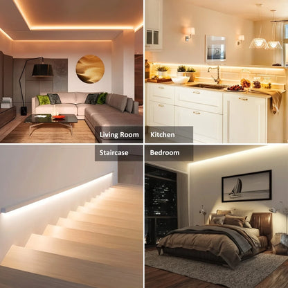 LED Strip Lights 5V White/Warm White Flexible LED Light,can be pasted,cuttable Home Decor Lamp for TV Backlight Cabinet Lighting