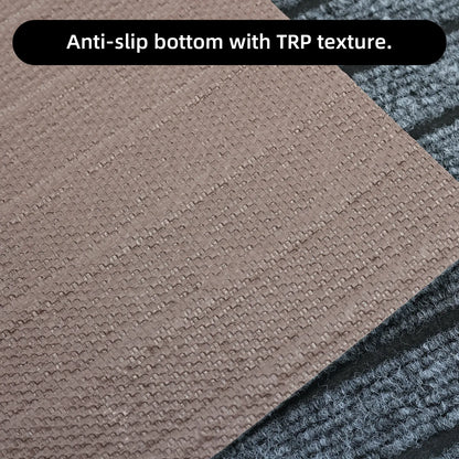 Modern Minimalist Square Floor Mat - Durable, Stain/Fade Resistant, Non-Slip Rubber Backing, Machine Washable for Indoor/Outdoor